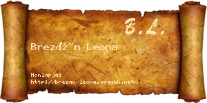 Brezán Leona névjegykártya